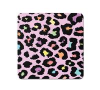 Warren Reed - Designer Pink Leopard Print Coasters - Set of 4 Warren Reed - Designer Pink
