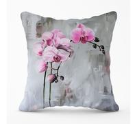 Warren Reed - Designer Pink Orchids Cushions | Size: 60 cm x 60 cm Warren Reed - Designer Multicolor 60 cm x 60 cm