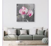 Warren Reed - Designer Pink Orchids Splashart Canvas | Size: w40 inch x h40 inch Warren Reed - Designer Multicolor w40 inch x h40 inch