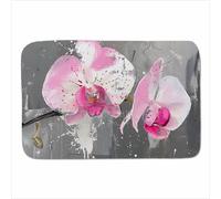 Warren Reed - Designer Pink Orchids Splashart Sherpa Blanket | Size: Large Warren Reed - Designer Multicolor Large