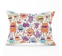 Warren Reed - Designer Playful Halloween Monsters Cushions in Purple | Size: 60 cm x 60 cm Warren Reed - Designer Purple 60 cm x 60 cm
