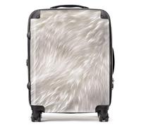 Warren Reed - Designer Polar Bear Fur Print Suitcase - Lightweight Hard Case, TSA Lock, 4 Spinner Wheels