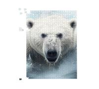 Warren Reed - Designer Polar Bear Splashart Jigsaw Puzzle in White | Size: 1000 Pieces Warren Reed - Designer White 1000 Pieces