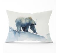 Warren Reed - Designer Polar Bear Watercolour Cushions in Brown | Size: 33 cm x 48 cm Warren Reed - Designer Brown 33 cm x 48 cm