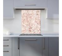 Warren Reed - Designer Polished Pale Pink Quartz Effect Kitchen Splashback - W595mm x H745mm