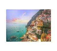 Warren Reed - Designer Positano Amalfi Glass Chopping Board in Green Warren Reed - Designer Green