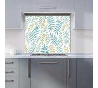 Warren Reed - Designer Positive Mind, Vibes, Life Kitchen Splashback in Green | Size: 600mm x 750mm Warren Reed - Designer Green 600mm x 750mm