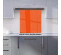 Warren Reed - Designer Premium Burnt Orange Kitchen Splashback 6mm Toughened Glass Kitchen Splashback - Heat Resistant Splashback for Kitchens, Perfect for Cookers and Hobs, Polished Edges