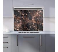 Warren Reed - Designer Premium Copper Quartz Effect Kitchen Splashback 6mm Toughened Glass Kitchen Splashback - Heat Resistant Splashback for Kitchens, Perfect for Cookers and Hobs, Polished Edges