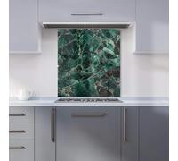 Warren Reed - Designer Premium Green Quartz Effect Kitchen Splashback 6mm Toughened Glass Kitchen Splashback - Heat Resistant Splashback for Kitchens, Perfect for Cookers and Hobs, Polished Edges