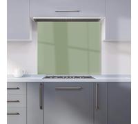 Warren Reed - Designer Premium Sage Green Kitchen Splashback 6mm Toughened Glass Kitchen Splashback - Heat Resistant Splashback for Kitchens, Perfect for Cookers and Hobs, Polished Edges