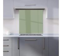 Warren Reed - Designer Premium Sage Green Kitchen Splashback 6mm Toughened Glass Kitchen Splashback - Heat Resistant Splashback for Kitchens, Perfect for Cookers and Hobs, Polished Edges