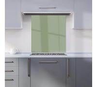 Warren Reed - Designer Premium Sage Green Kitchen Splashback 6mm Toughened Glass Kitchen Splashback - Heat Resistant Splashback for Kitchens, Perfect for Cookers and Hobs, Polished Edges