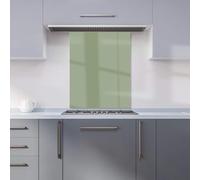 Warren Reed - Designer Premium Sage Green Kitchen Splashback 6mm Toughened Glass Kitchen Splashback - Heat Resistant Splashback for Kitchens, Perfect for Cookers and Hobs, Polished Edges