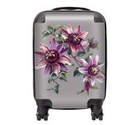 Warren Reed Designer Purple Passion Flowers Suitcase - Small