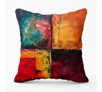 Warren Reed - Designer Quadrant Fusion: Colours In Conflict Cushions | Size: 60 cm x 60 cm Warren Reed - Designer Multicolor 60 cm x 60 cm
