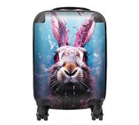 Warren Reed Designer Rabbit Face Splashart Suitcase - Mini Cabin