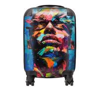 Santa Skull In Glasses Splashart Cushions Warren Reed - Designer Multi 33cm x 48cm