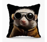Warren Reed Designer Realistic Doormouse Outdoor Cushion 45Cm X 45Cm