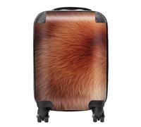 Warren Reed - Designer Red Panda Fur Print Suitcase - Lightweight Hard Case, TSA Lock, 4 Spinner Wheels