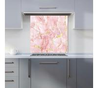 Rose Marble Effect Kitchen Splashback Warren Reed - Designer Pink 600mm x 600mm