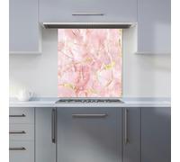 Rose Marble Effect Kitchen Splashback Warren Reed - Designer Pink 700mm x 750mm