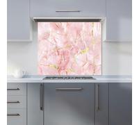 Rose Marble Effect Kitchen Splashback Warren Reed - Designer Pink 900mm x 750mm