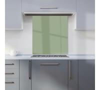 Warren Reed - Designer Premium Sage Green Kitchen Splashback 6mm Toughened Glass Kitchen Splashback - Heat Resistant Splashback for Kitchens, Perfect for Cookers and Hobs, Polished Edges