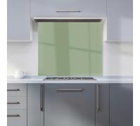Warren Reed - Designer Premium Sage Green Kitchen Splashback 6mm Toughened Glass Kitchen Splashback - Heat Resistant Splashback for Kitchens, Perfect for Cookers and Hobs, Polished Edges