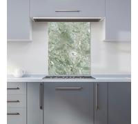 Warren Reed Designer Sage Green Quartz Effect Kitchen Splashback - W600mm x H750mm