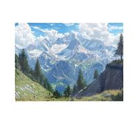 Warren Reed - Designer Scenic Swiss Alps Chopping Board, Multi