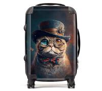 Warren Reed - Designer Scottish Fold Cat Splashart Suitcase Cabin, Multi