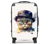 Scottish Fold Cat Splashart Suitcase Warren Reed - Designer Multi Medium