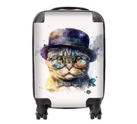 Scottish Fold Cat Splashart Suitcase Warren Reed - Designer Multi Mini Cabin