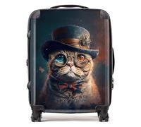 Scottish Fold Cat Splashart Suitcase Warren Reed - Designer Multi Large