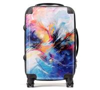 Warren Reed - Designer Serene Explosion: Calm Amidst Colours Suitcase - Lightweight Hard Case, TSA Lock, 4 Spinner Wheels