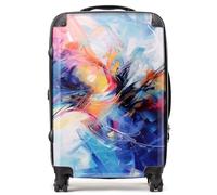 Warren Reed - Designer Serene Explosion: Calm Amidst Colours Suitcase - Lightweight Hard Case, TSA Lock, 4 Spinner Wheels