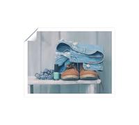 Warren Reed - Designer Shoes On The Bench Unframed Art Print | Size: W8" x H10" Warren Reed - Designer Multicolor W8" x H10"