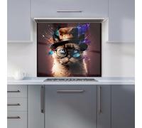 Warren Reed Designer Siamese Cat Face Splashart Premium Glass Kitchen Splashback W900mm X H650mm