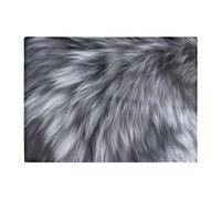 Warren Reed - Designer Silver Fox Fur Print Chopping Board in Grey Warren Reed - Designer Grey