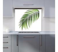 Warren Reed - Designer Single Palm Leaf Kitchen Splashback W900Mm X H650Mm, Multi