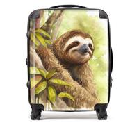 Warren Reed - Designer Sloth Watercolour Suitcase Large, Multi