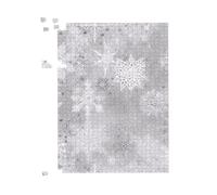 Warren Reed - Designer Slowflakes & Ice Jigsaw Puzzle in Silver | Size: 500 Piece Warren Reed - Designer Silver 500 Piece