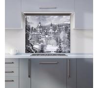 Warren Reed - Designer Snow Covered Balmoral Castle Kitchen Splashback W700Mm X H750Mm, Multi