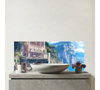Warren Reed - Designer Sorrento By The Sea Glass Bathroom Splashback, Multi