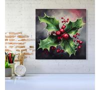 Warren Reed - Designer Splashart Holly Canvas | Size: W16" x H16" Warren Reed - Designer Multicolor W16" x H16"