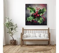 Warren Reed - Designer Splashart Holly Canvas | Size: W30" x H30" Warren Reed - Designer Multicolor W30" x H30"