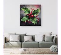 Warren Reed - Designer Splashart Holly Canvas | Size: w40 inch x h40 inch Warren Reed - Designer Multicolor w40 inch x h40 inch