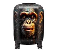 Splashart Monkey Face Suitcase Warren Reed - Designer Black Mini Cabin