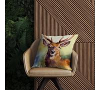 Warren Reed Designer Splendid Stag Watercolour Outdoor Cushion 60Cm X 60Cm